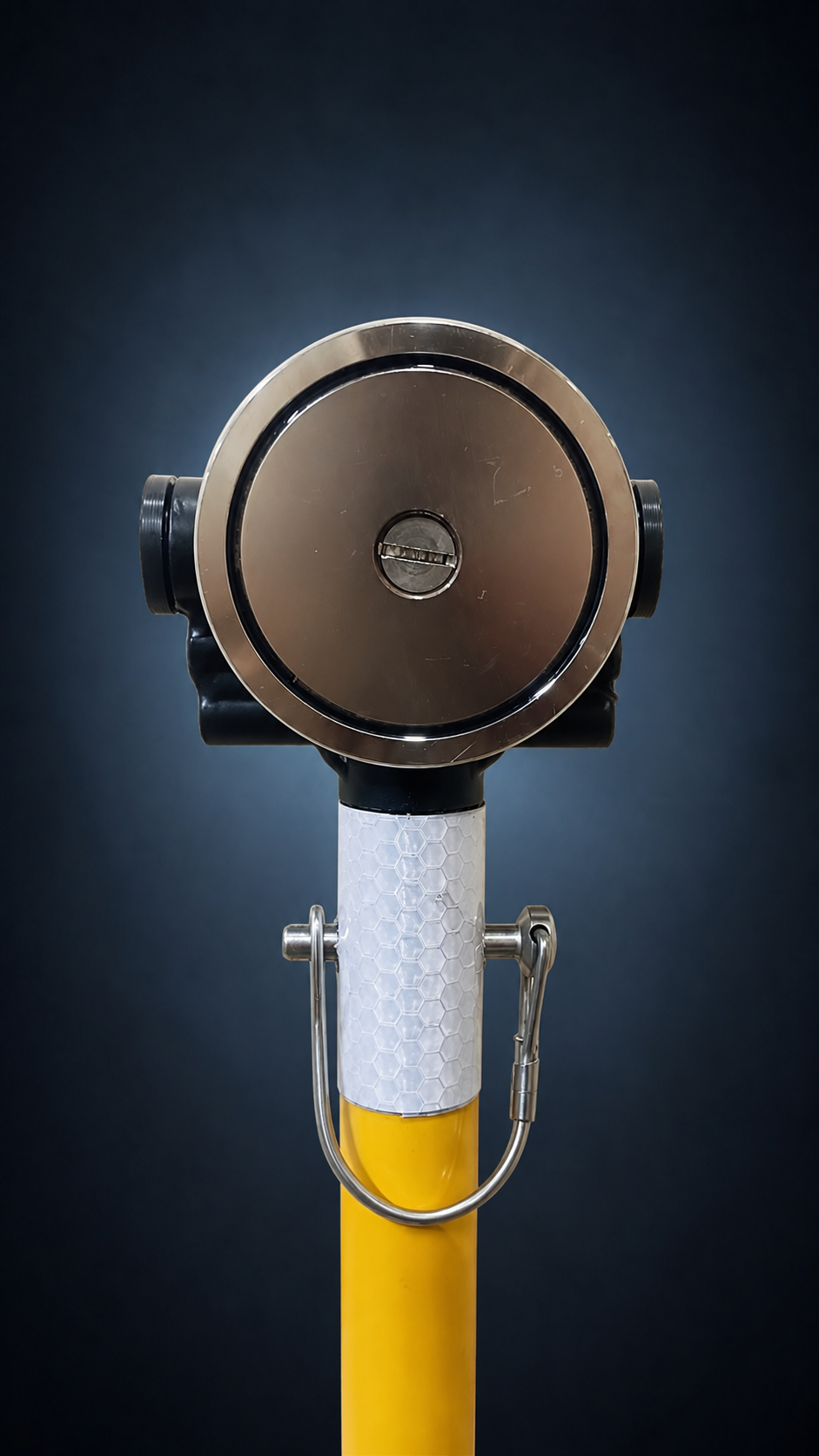 Close-up front view of the PSC Load-It MagHead magnetic contact face and head assembly